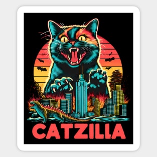 CATZILLA - The Fierce Feline Overlord Sticker